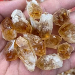 50-200g Natural Brazilian Rough Citrine Cluster Raw Specimen Healing Stone Reiki Rock Ornaments Home Decoration Gemstone