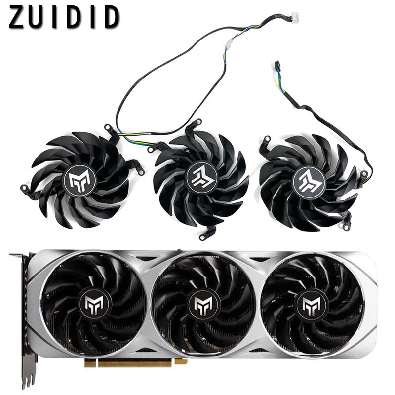 

95mm T129215SU GPU Cooling Fan For GALAX RTX3060 3070 3080 3090 Ti METALTOP Graphics Card Cooler fan