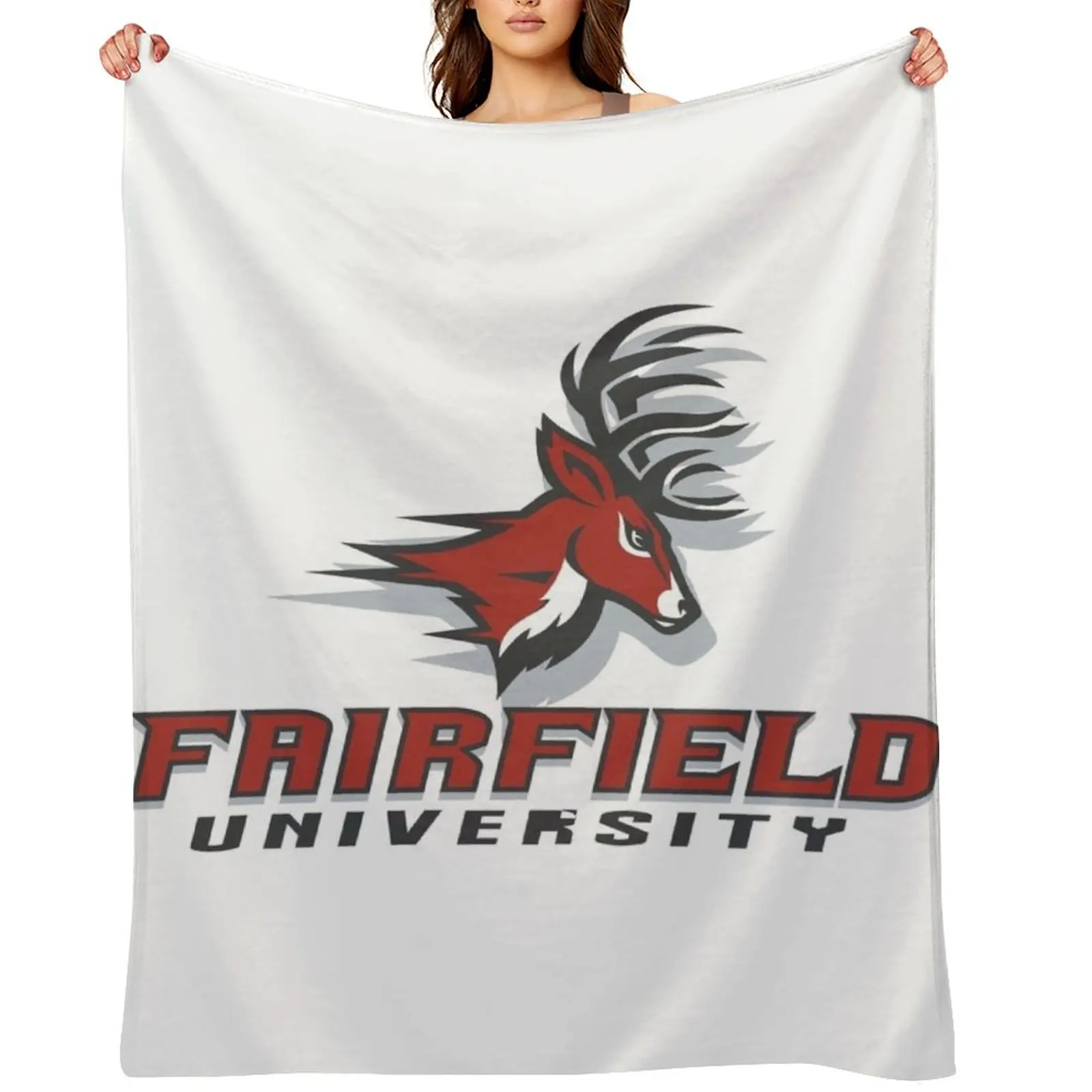 Fairfield Stags Throw Blanket Flannels Weighted Soft Plaid blankets and throws Blankets