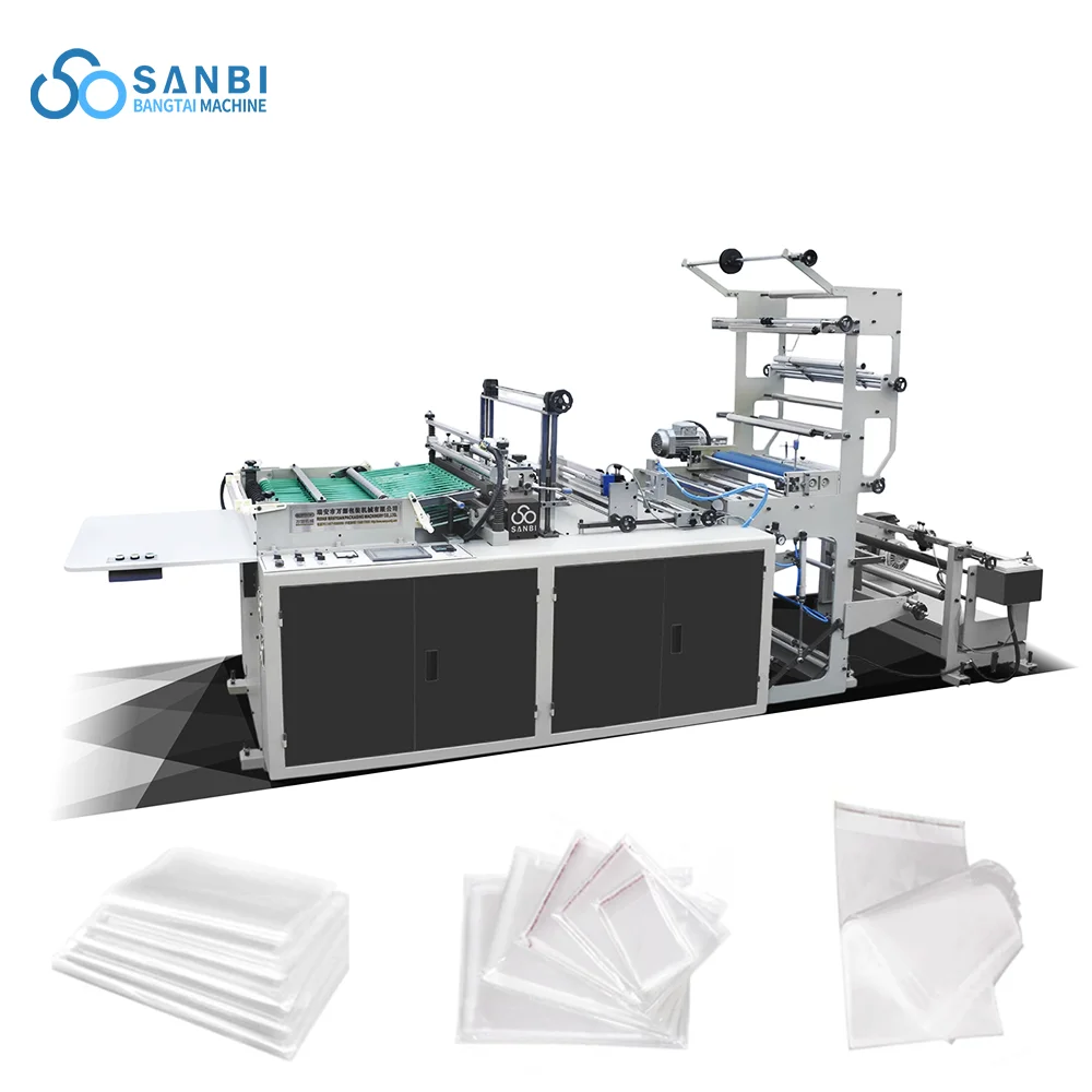 Full Automatic 4 Lines Plastic Poly Bag Sealing and Cutting Machine Side Sealing Bag Making Machine Polythene Bag Making Machine