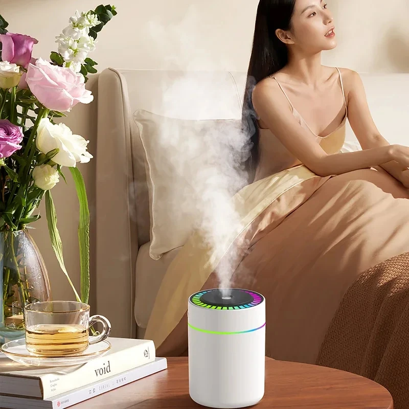 180ML Mini USB Electric Air Humidifier Essential Oil Aroma Diffuser with Mist Maker Lights for Car Home Bedroom