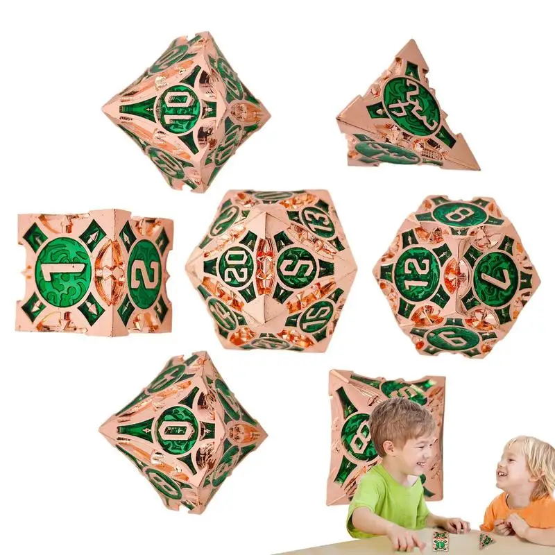 Multisided Dice Set Multisided Game Dice Set 7x Colorful Large Game Dice Funny Kids Toys For Board Games Family Party Friend