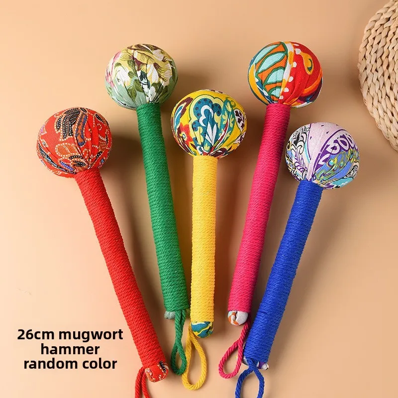 Martillo de artemisa Meridian TappingdiyHealth Hammer hecho a mano Martillo de hoja de artemisa Regalo de salud Bordado disponible