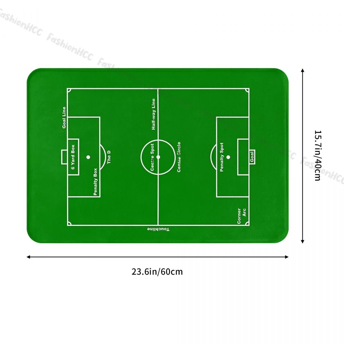 Bedroom Mat Football Soccer Pitch Layout Doormat Flannel Carpet Balcony Rug Home Decoration