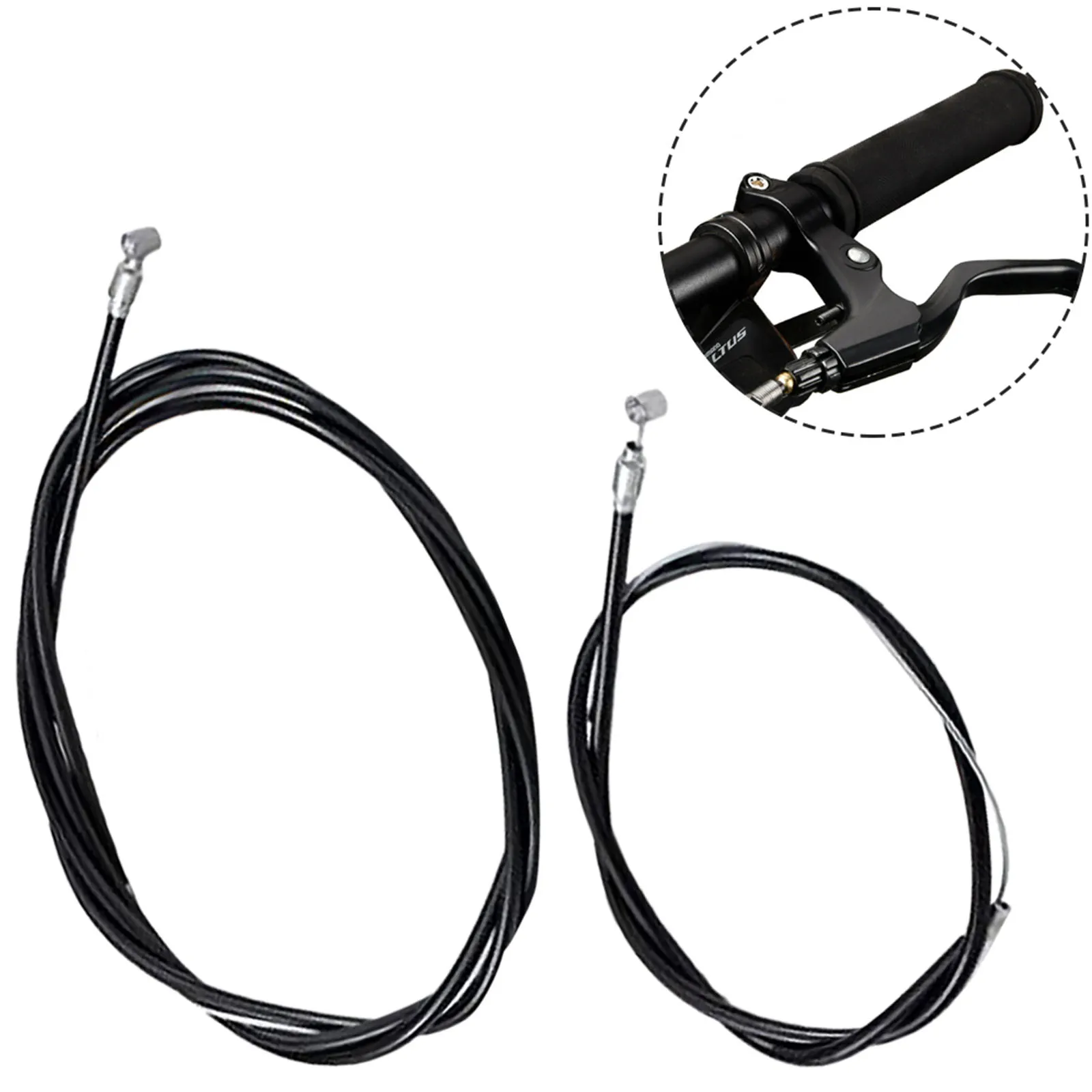 

Brake Cable Set Universal Bike Cables Durable Weather Resistant Brake Line Kit for Mountain Bikes Road Bicycles
