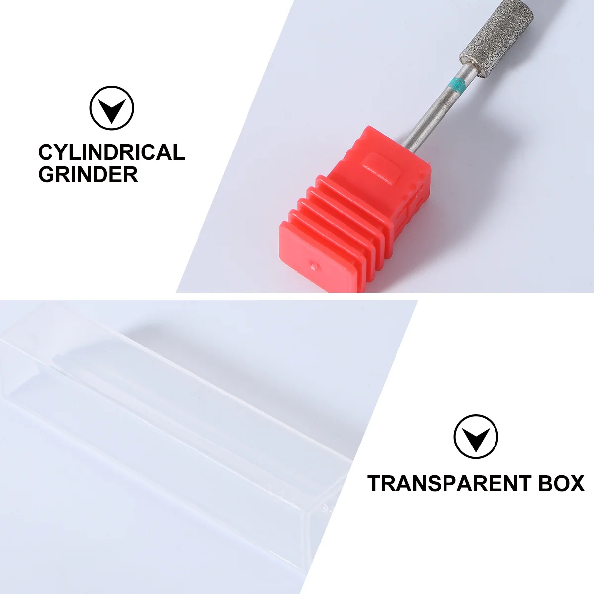 Nail Drill Bits Set 3 Sizes Ceramic Stone Burr for Manicure Electric Nail Grinder Removal Tool Manicure Drill Bits