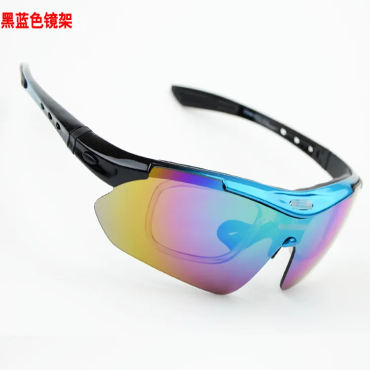 Cycling glasses sunglasses set day and night dual-use bicycle ultra light polarized sports glasses can be paired with myopia len