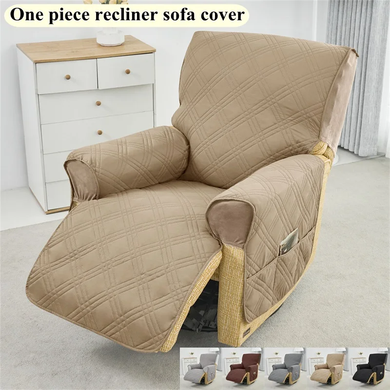 1 Seater Recliner Sofa Covers for Living Room One-piece Wear-resistant Armchair Chair Cover Easy - Install Funda Sillon Relax