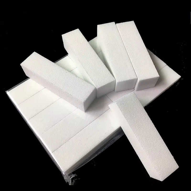 50 ชิ้น/เซ็ตฟองน้ําขัดเล็บไฟล์บัฟเฟอร์สําหรับ UV เจลเล็บ DIY เล็บเล็บเท้าเล็บสีขาวบัฟเฟอร์แฟ้ม