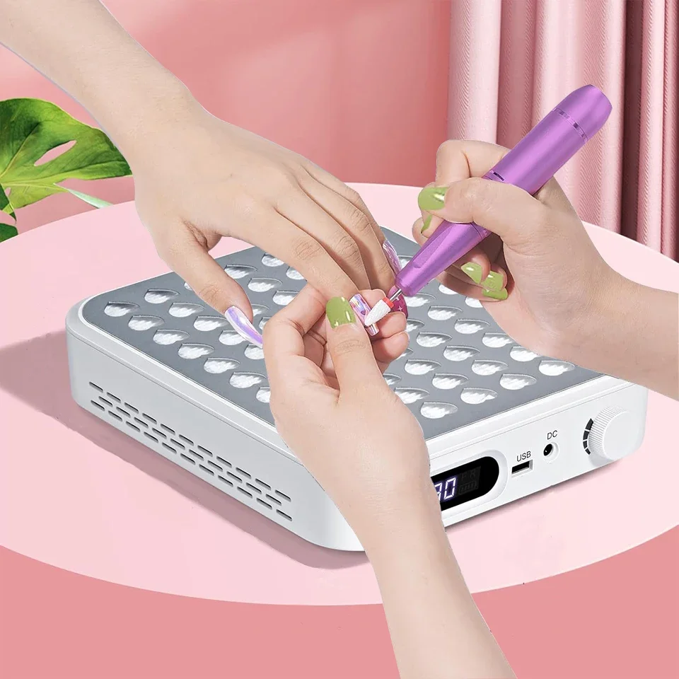 

Пылесборник для ногтей с многоразовым фильтром-экстрактором De Polvo Para Unas Регулируемое всасывание Мощный пылесос для ногтей