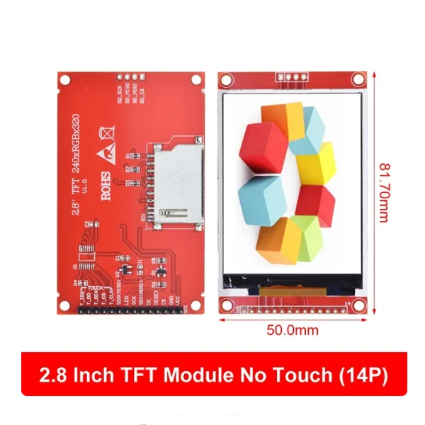 1.44/1.8/2.0/2.2/2.8 inch Serial TFT ST7735 ILI9341 SPI LCD Touch Colour Display Module