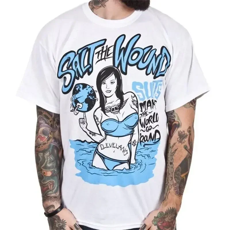salt the wound Band White T shirt Classic ZL520