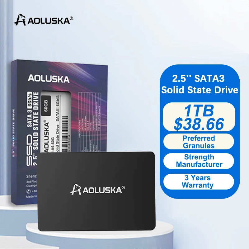 

1TB SSD SATA 3 2.5" Laptop Solid State Drive 256GB SSD 512GB 2TB PC Desktop HDD 480GB internal SATA3 Hard Disk 120GB 128GB 240GB