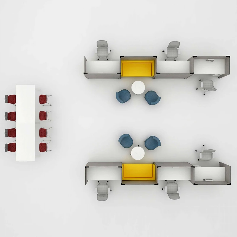 Modern Customizable Modular Office Acoustic Partition Computer Workstation Desk