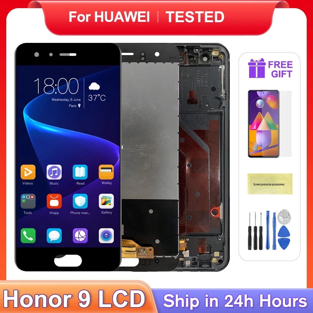 

For HUAWEI 5.15''Honor 9 For Honor9 STF-AL00 AL10 TL10 L09 LCD Display Touch Screen Digitizer Assembly Replacement