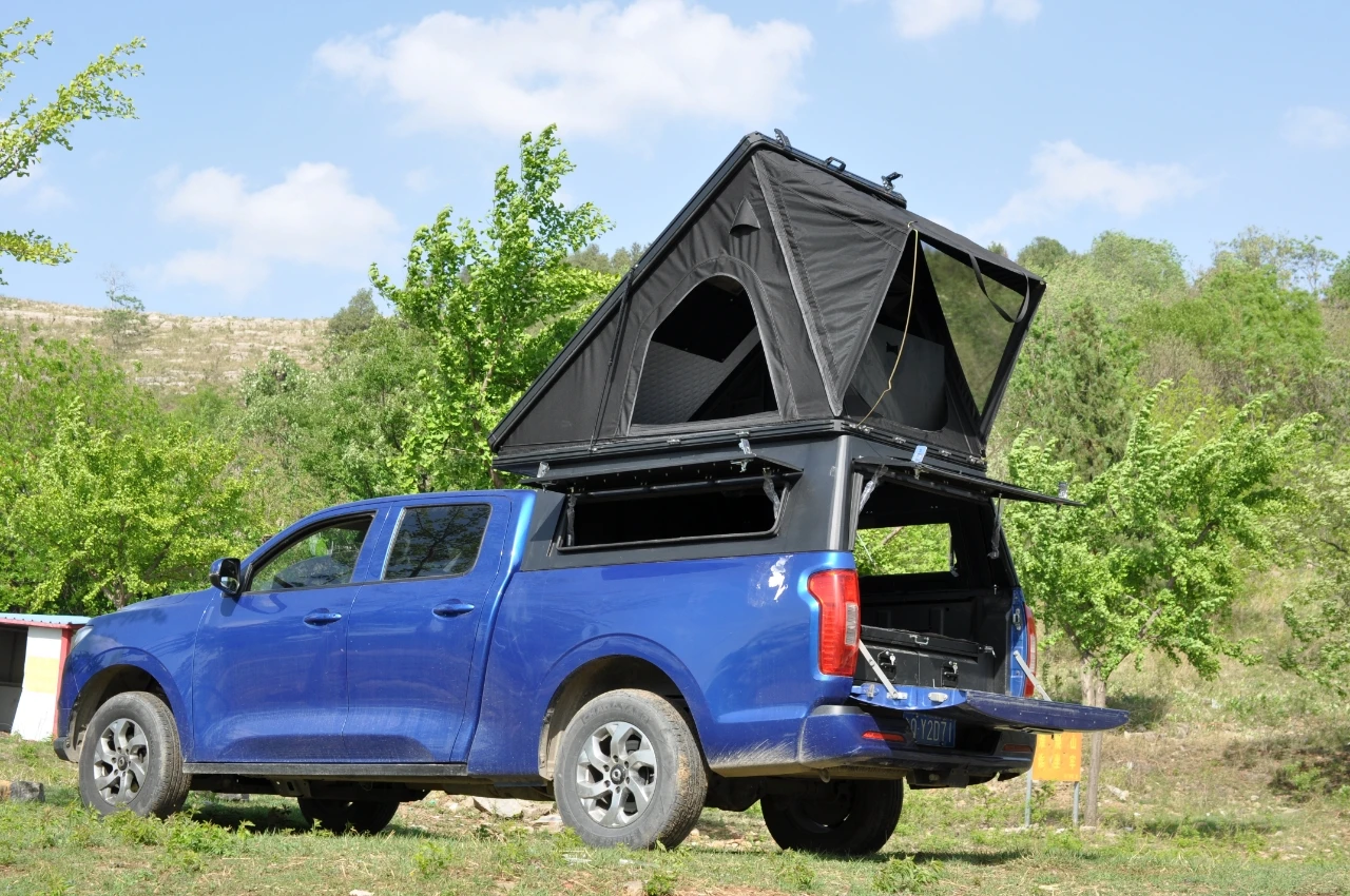 Pioneer Double-Layer Hard Shell Aluminum Pop-Up Roof Tent | Quick Automatic Opening Waterproof Four-Season Telescopic Ladder
