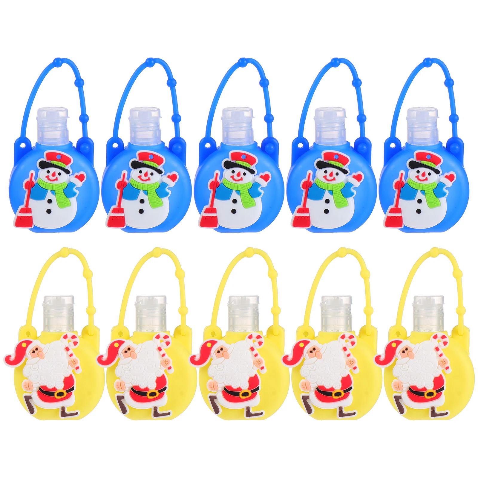 Keychain Bottle Holder Christmas Hand Lotion Storage Container with Cover Gel