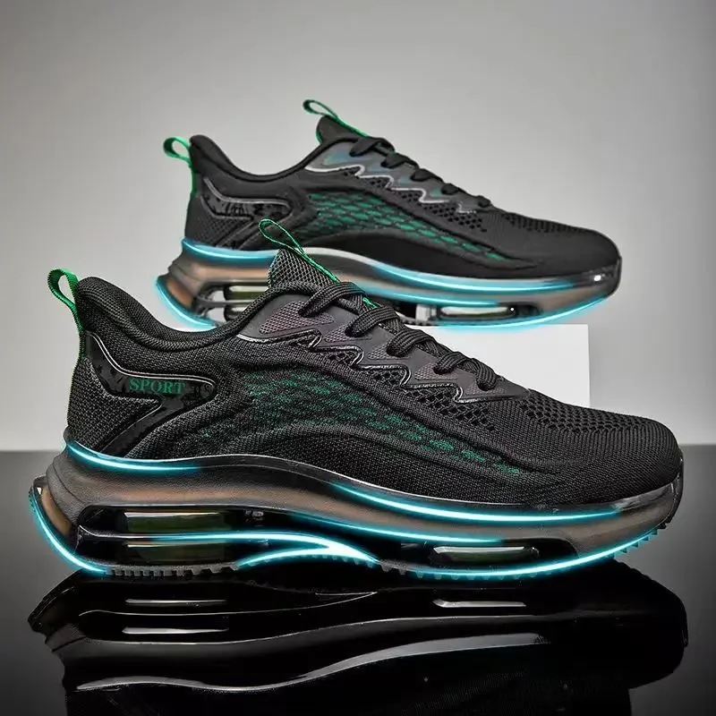 Outdoor Men\'s Casual Sneakers Chunky Running Shoes Fashion Men Shoes Mesh Breathable Basketball Shoes Non Slip Shock Tennis Shoe