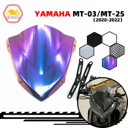 Fits For YAMAHA MT03 MT-03 20-21 MT25 MT-25 2020 2021 2022 Motorcycle Accessories Sports Windshield Sun Visor Windscreen