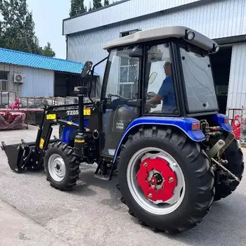 CE COC認證中國產4x4輪式前裝載機農用拖拉機,功率可選40馬力、50馬力、60馬力、70馬力、80馬力、100馬力,帶前裝載機 8 最佳銷售 農業拖拉機 - №8