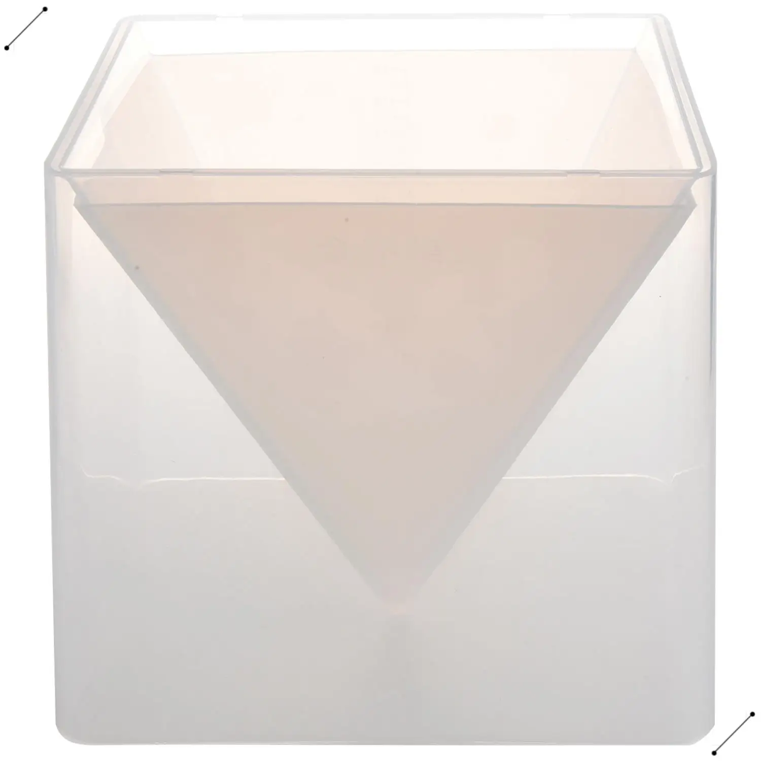 Super Pyramid Silicone Mould Resin Craft Jewelry Crystal Mold With Plastic Frame Jewelry Crafts Resin Molds