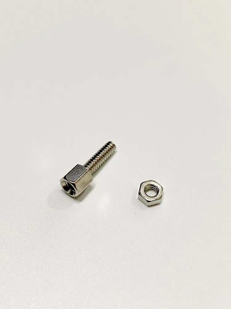 Metal Fasteners 4-40 Thread Hex Socket Cap Screw with Matching Hex Nuts VGA Serial Port Socket Fixing Nail