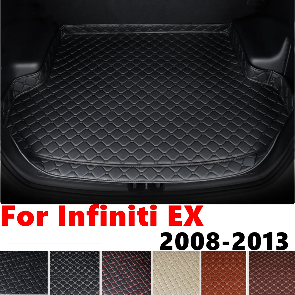 High Side Car trunk mat for Infiniti EX 2013 2012 2011 10-2008 Tail Boot Luggage Pad Rear Cargo Liner Cover Interior Accessories