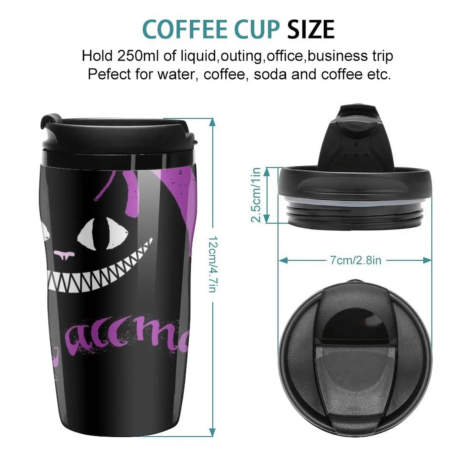 New We're All Mad Here Travel Coffee Mug Coffee Cups Coffee Accessories Cofee Cup Coffee Bottle