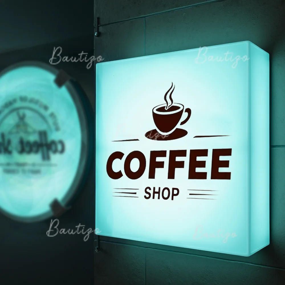 Custom Acrylic LED Light Box Sign Letters for Storefront Business Lightbox for Outdoor Waterproof Signage for Wall Decorations