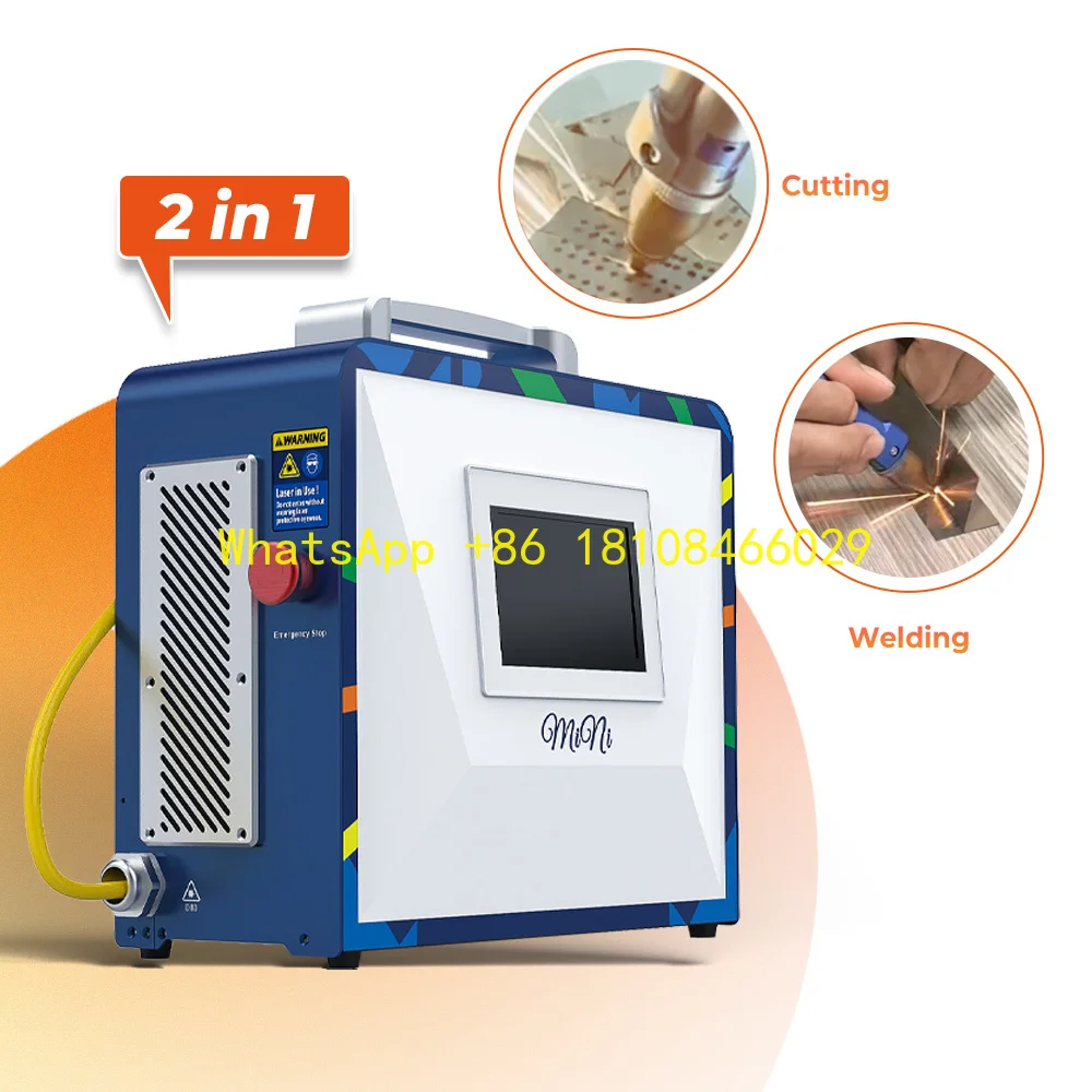 High Quality 2-in-1 300W/600W Air Cooling Handheld Fiber Laser Welding Cutting Machine Stainless Steel Carbon Steel