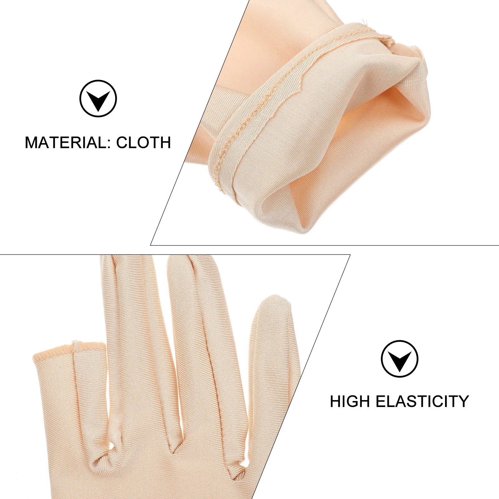 

1Pair Uv Shield Manicure Gloves Soft Comfortable Anti-Uv Nail Art Protector for Salon Supply Beauty Care Reusable Cloth Hand