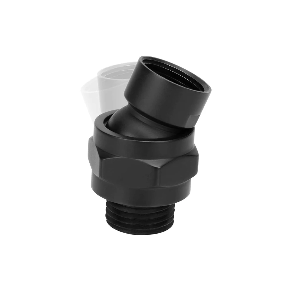 Connect Shower Heads and Shower Arm Universal Joint G1/2 Interface 360° Swing Ball Head 1 PCS Shower Connector Matte Black