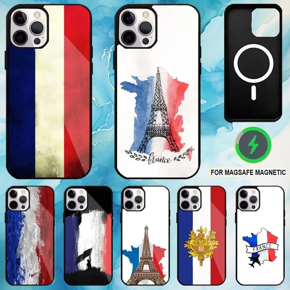 

France national flag Phone Case For iPhone17,16,15,14,13,12,11 Plus,Pro Max Magnetic For Magsafe Wireless Charging