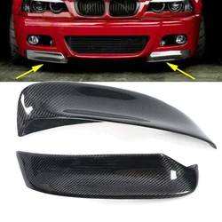 1 Pair Car Front Bumper Splitters Diffuser Spoiler Splitter Lip Guard Lip For BMW E46 M3 1999-2006 2001 Carbon Fiber CSL Style