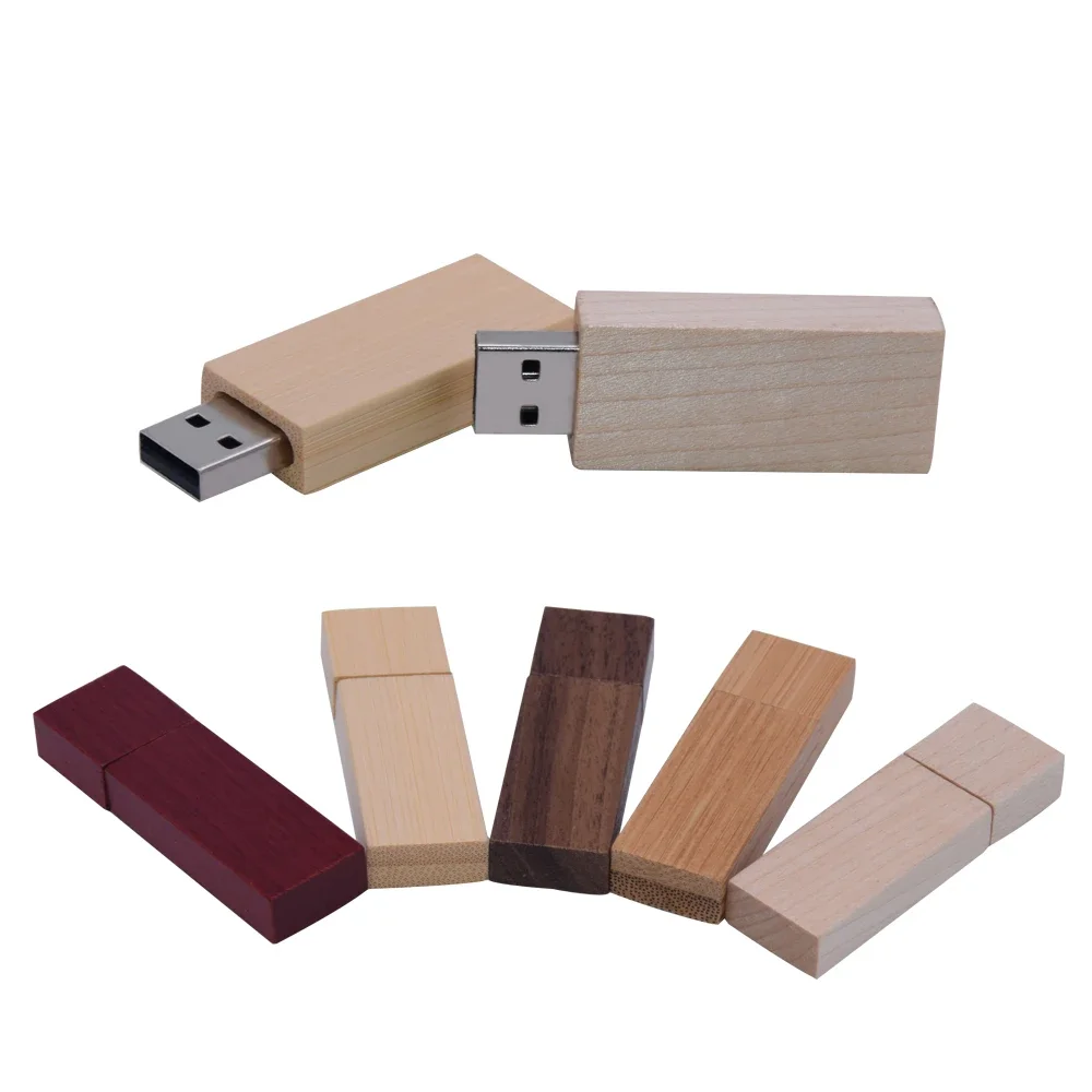 10 Stks/partij Custom Gratis Logo Hout Pen Drive Usb 4Gb 8Gb 128Gb Flash Drive 2.0 Memory Stick Pendrive 64Gb 16Gb 32Gb Huwelijkscadeau