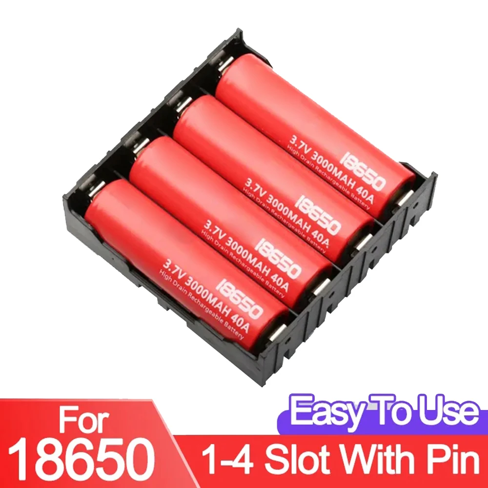 DIY Power Bank Case 1X 2X 3X 4X Slot 18650 Battery Holder Storage Box High-quality ABS Shell Batteries Container 3.7V