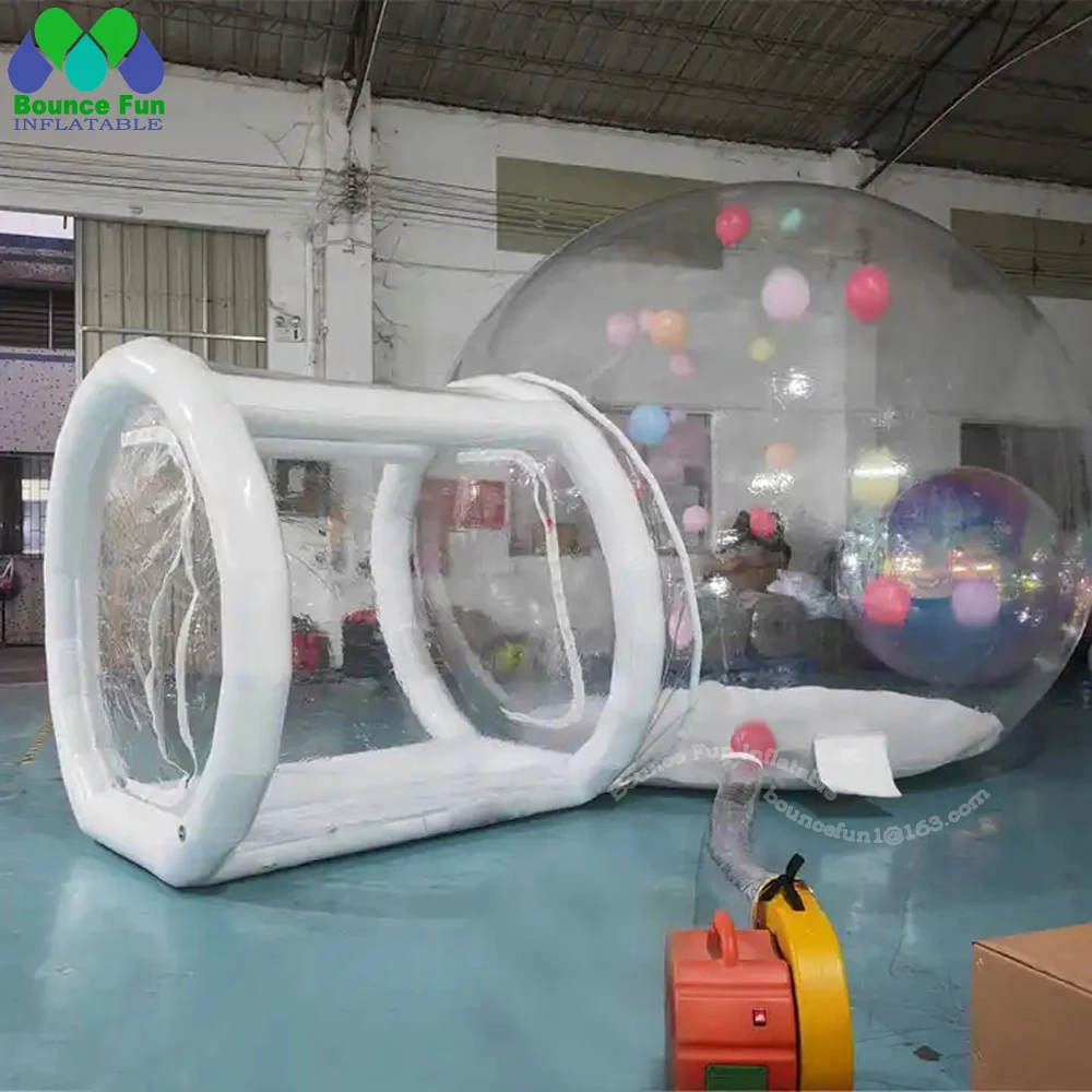 Inflatable Bubble Tent House Outdoor Party Clear With Balloons 3m Transparent Dome Waterproof Tourist Bubble Hotel Room For Rent