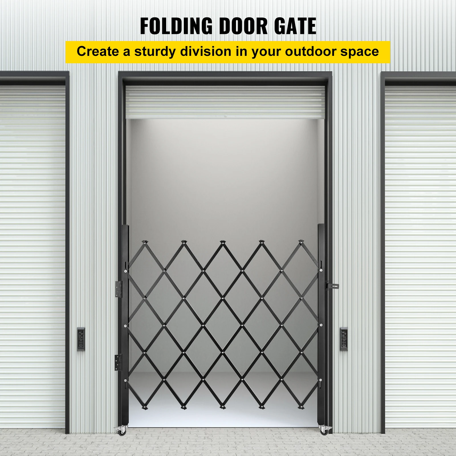 VEVOR Single Folding Security Gate 48