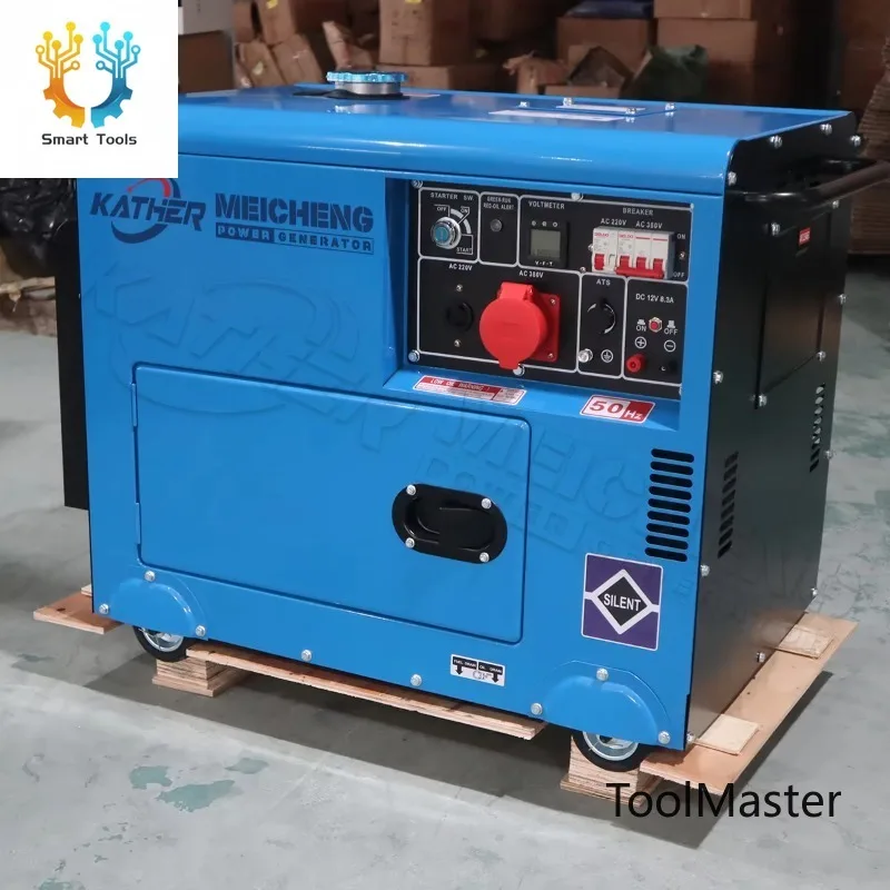 

[Hot Sale] Low Noise Portable Generator Power Electrical Generator 5KVA 8KVA 10KVA 12KVA 15KVA 20KVA 25KVA Silent Generat