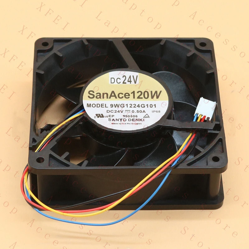 D  1PC FOR SANYO 9WG1224G101 Cooling Fan 24V 0.50A 4 PIN New