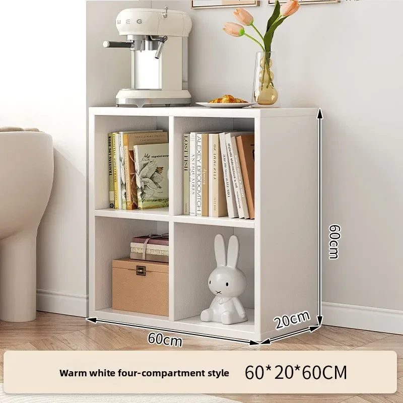 

Modern Bookshelf Floor-to-ceiling Against The Wall Grid Storage Low Cabinet Children's Reading Shelf Multifunctional Bookcase