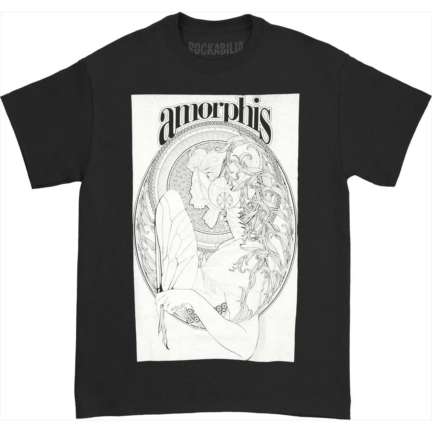 Men'S Amorphis The Queen T Shirt Xxx Large Black