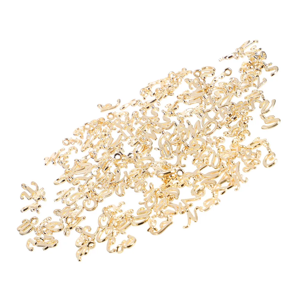 130pcs Alphabet Letter Charms for Bracelets & Necklaces – Alloy Initial Jewelry Pendants