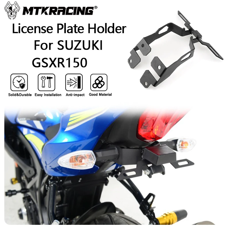 

Держатель номерного знака MTKRACING для SUZUKI GSXR150 2019-2024, держатель номерного знака, задняя рамка, кронштейн для устранения крыла