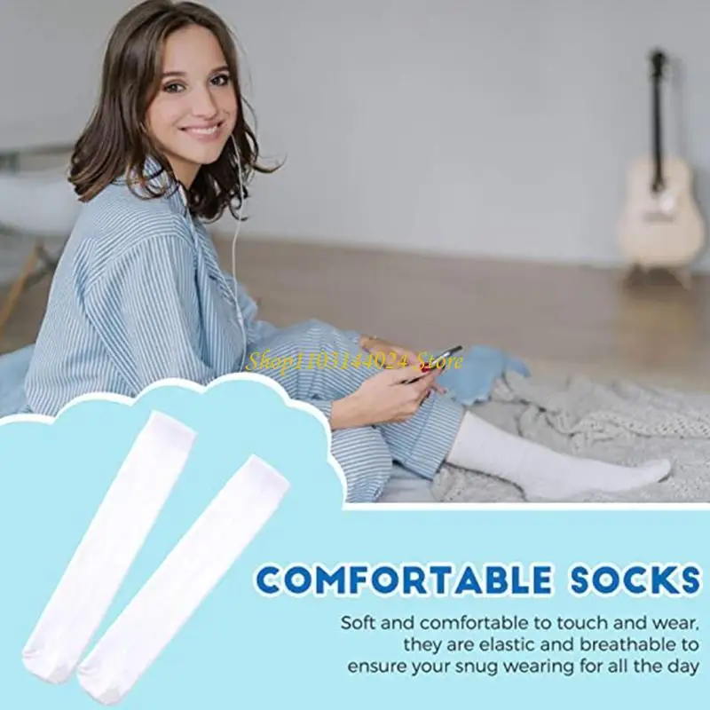 N5KE 5 Pairs Blank Socks For Sublimation Blank White Sublimation Socks DIY Sock