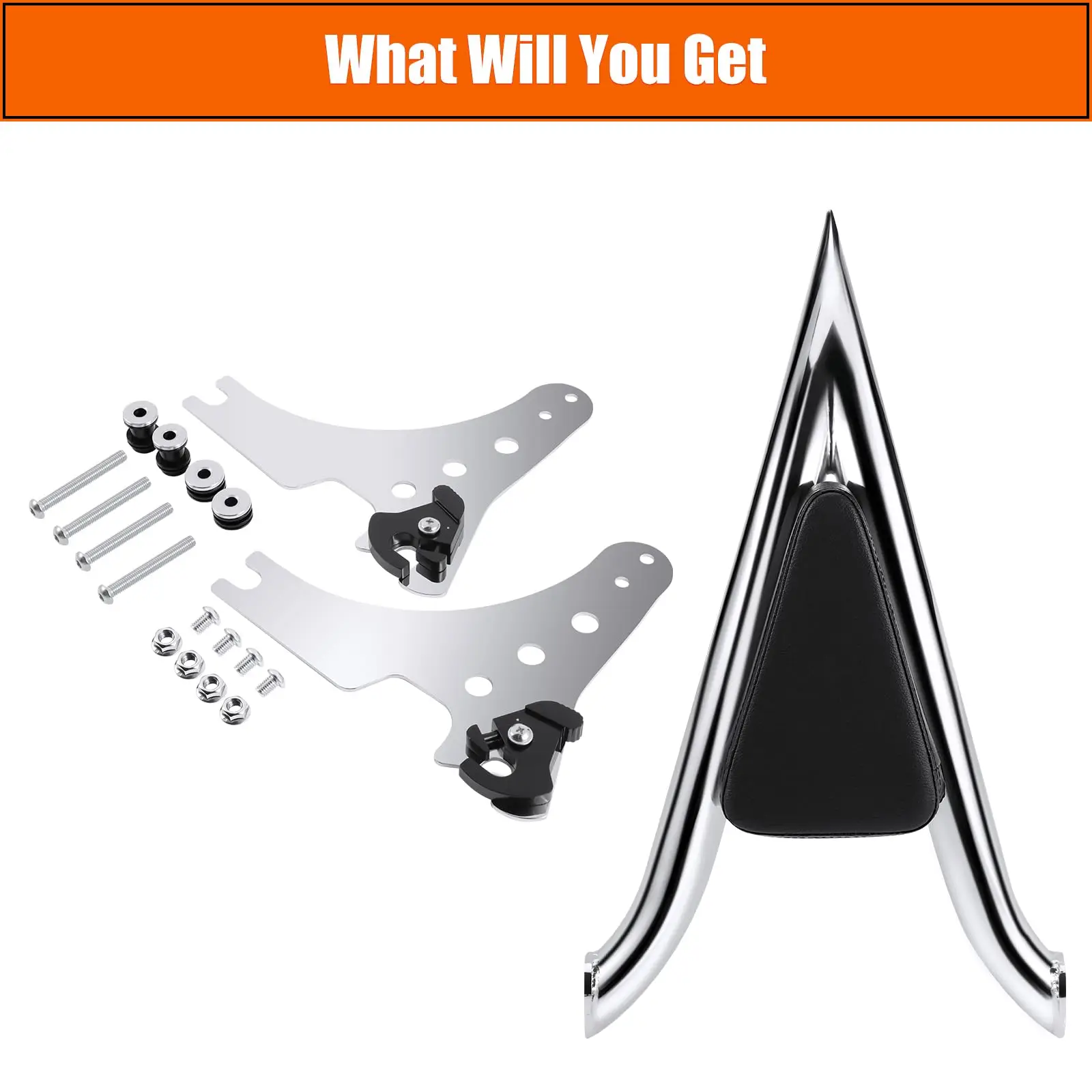 Afneembare Achterpassagier Sissy Bar Rugleuning Voor Harley Davidson 2004-2023 1200 883 Sportster Sissybar Rugleuning