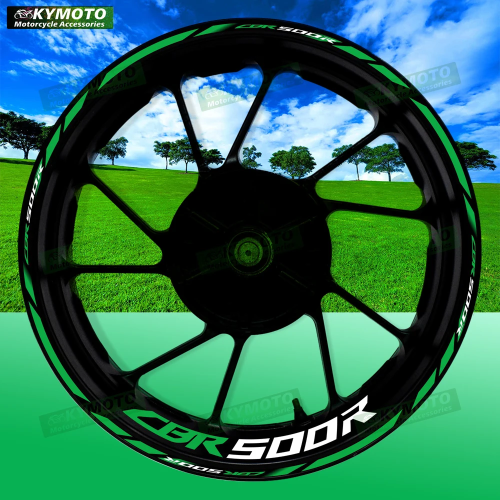

For Honda CBR500R CBR 500R motorcycle accessories 17 inch front and rear wheel decals hub reflective stripe stickers decoration