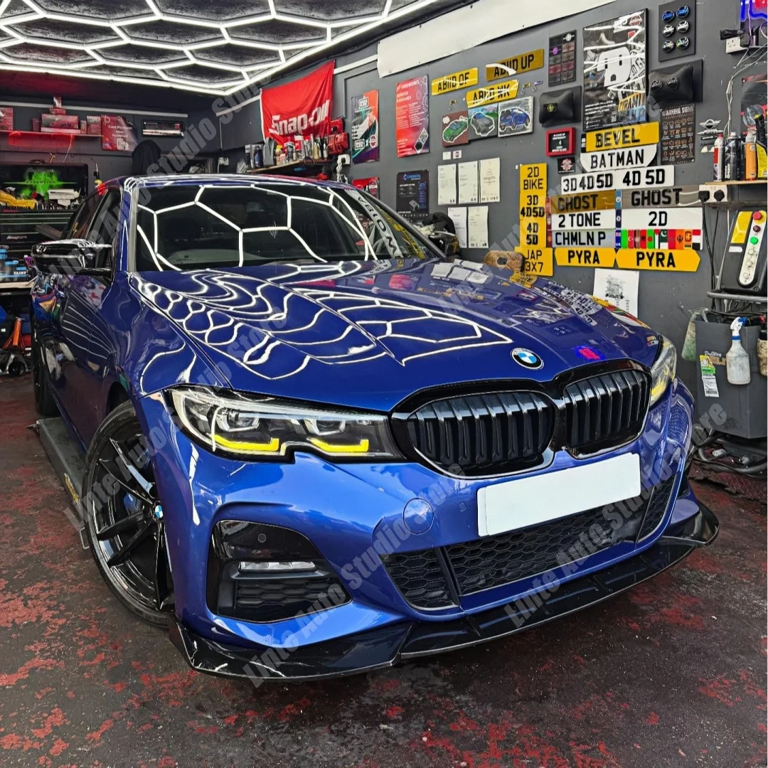 

Глянцевый черный сплиттер-диффузор переднего бампера для BMW G20 G21 3 серии M Sport 318i 320i 330i M340i 2019-2022, внешний обвес