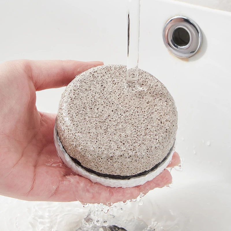 Grinding Feet Artifact Exfoliating Old Volcanic Stone Round Pumice Grinding Stone Home Frustration Foot To Foot Scraping Heel.~