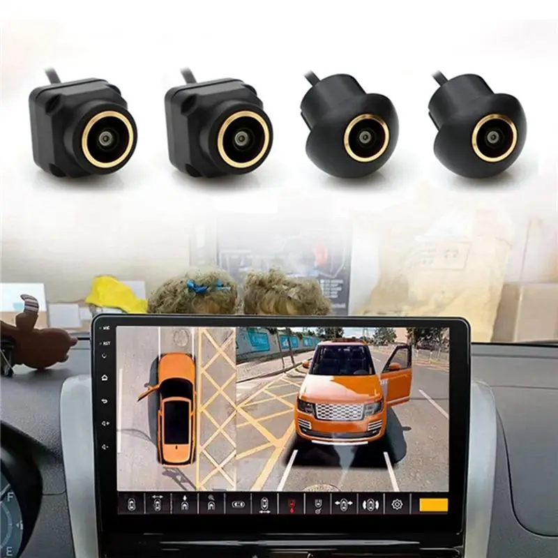 AEE5-Car 360 Degree HD Surround View Camera Right+Left+Front+ Rear View Camera System Master Chip 8536+2053+1005